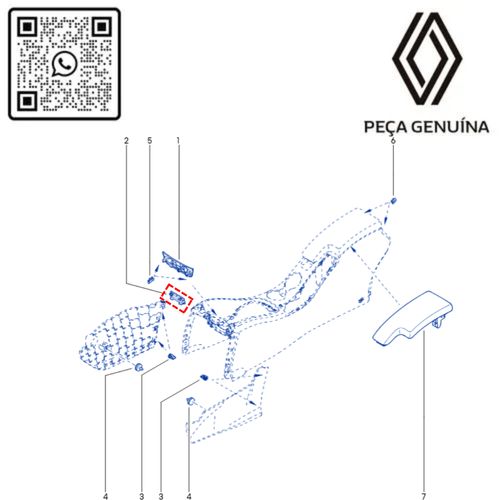 RN 51751R 253351751R TAMPA CONSOLE CENTRAL FLUENCE - 4